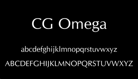 cg omega free font download